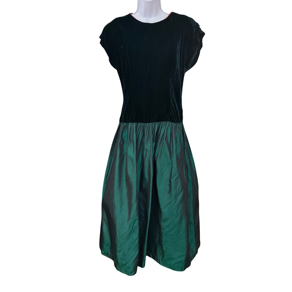 80s Special Times Patty ONeil Velvet Taffeta Dress Dark Romance Gothic Regency